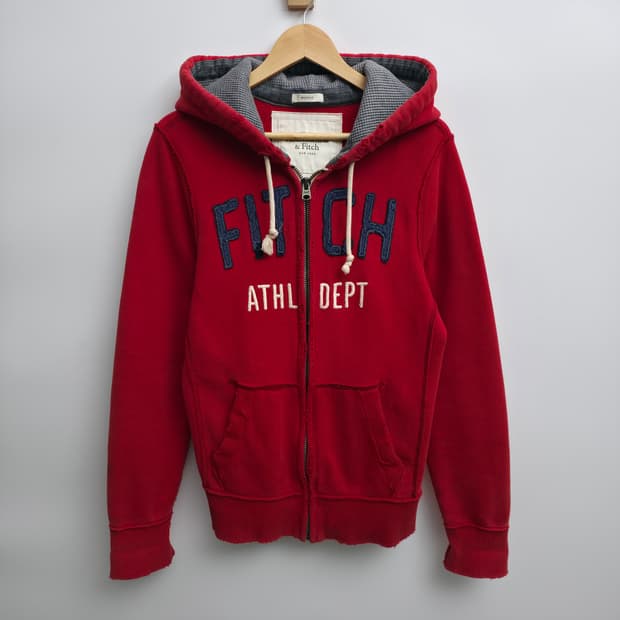 [S] 아베크롬비 레드 후드집업
