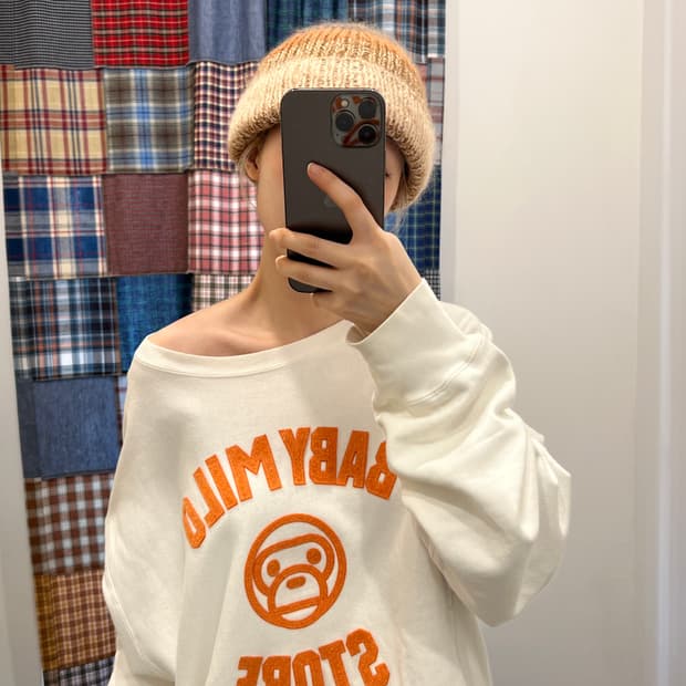 베이프 베이비 마일로 맨투맨