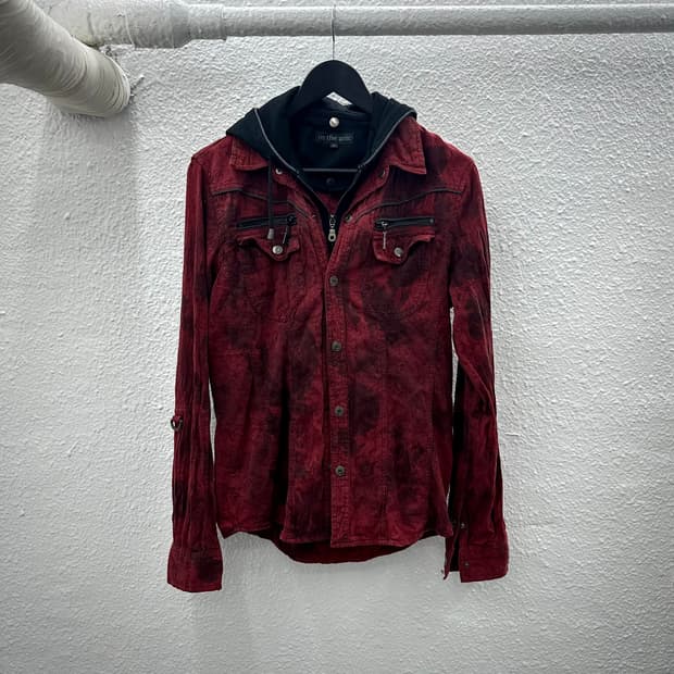 In the attic bleach burgundy jacket