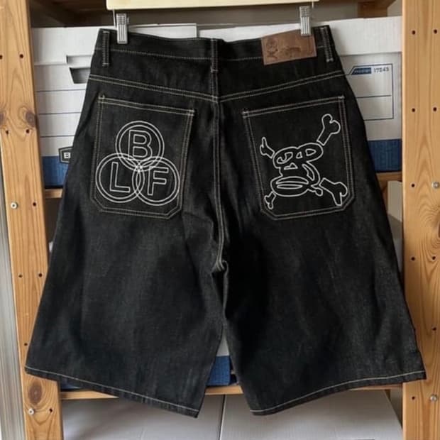 보이롱페이스 데님쇼츠 S