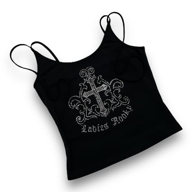 Rooky Rock Chic Stud Cross Sleeveless