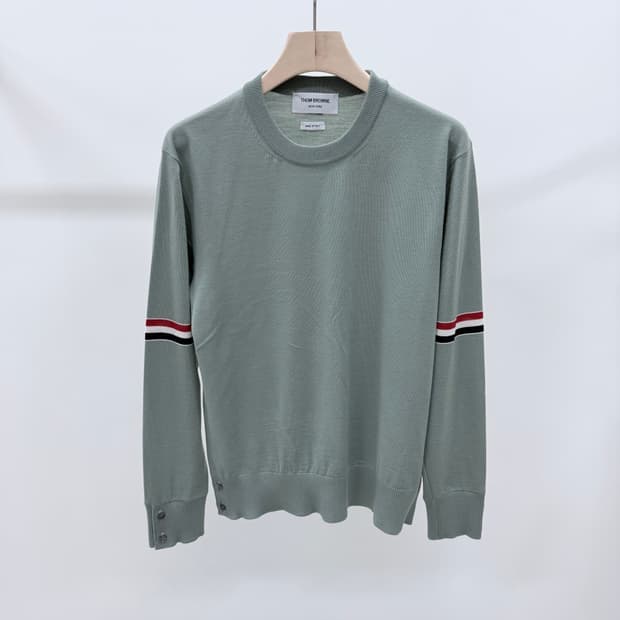 [S+급/3] 톰브라운 암밴드 메리노 울 니트 그린