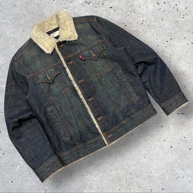 [95] 리바이스 데님 쉐르파 트러커 자켓 C925