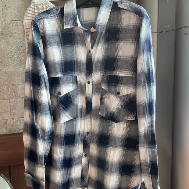 자라 체크셔츠
