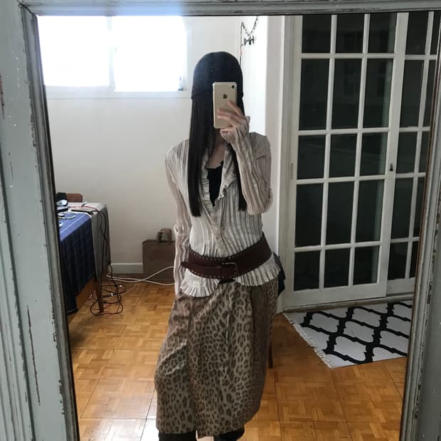 vintage pleats jacket