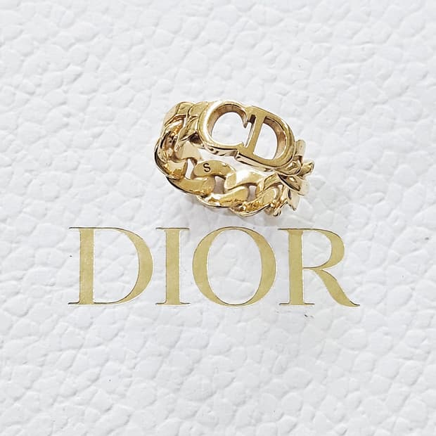 디올 당세 뚜왈 골드 피니쉬 링 / S사이즈 [약10.5호] [정품]