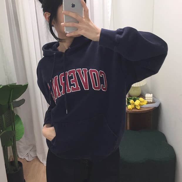 여성 커버낫 오버핏 후드티 100