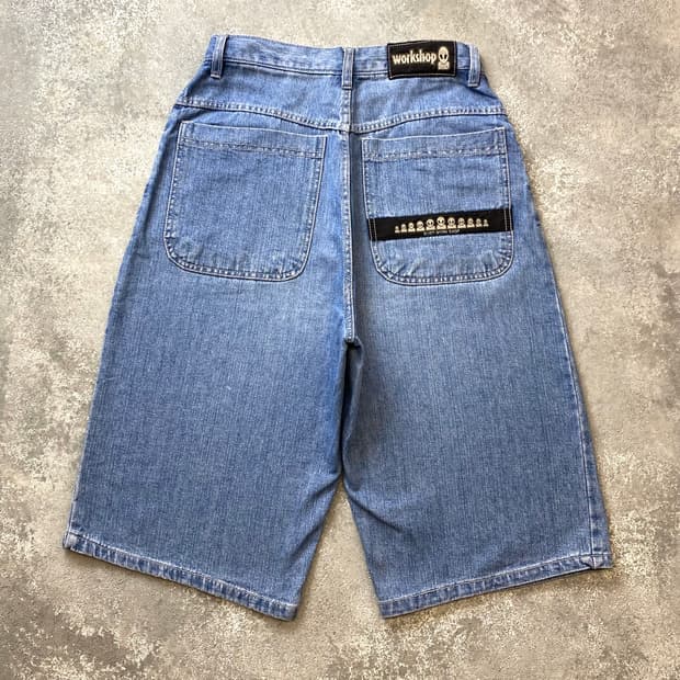 [28] 90s  에일리언 워크샵 데님 버뮤다팬츠