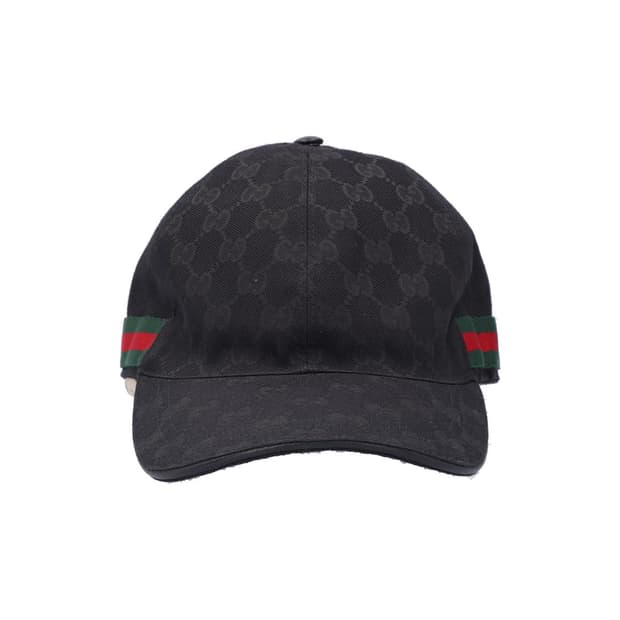 구찌 200035 오리지널 GG 웹 베이스볼 햇 블랙