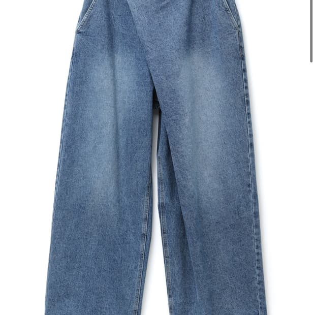 (시착 1회) hatching room wrap jeans 3size