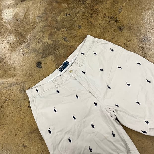 [정품/36] 폴로 랄프로렌 로고 패턴 반바지 b17