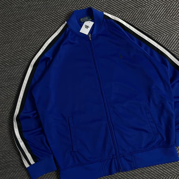 폴로 랄프로렌 포니 로고 박시핏 사이드라인 트랙탑 자켓 y 3470
