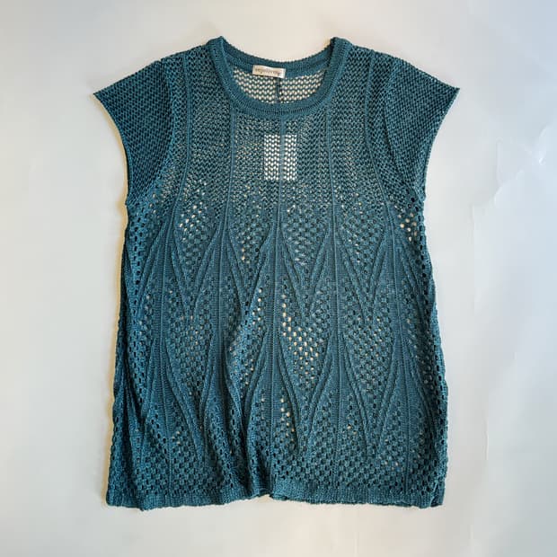 Crochet Knit Sleeveless Top