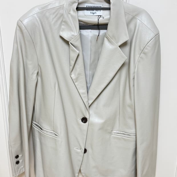 카키포인트 레더자켓 