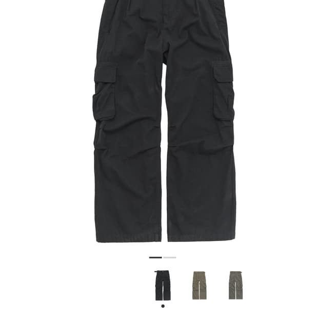 [3] 폴리테루 벨티드 카고 블랙 