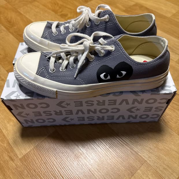 컨버스 꼼데가르송 척테일러 70s 로우 그레이 270