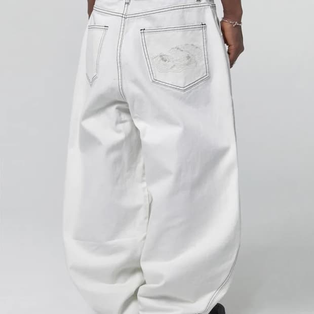 스웨이드CONTOUR POCKET DENIM [WHITE]S사이즈