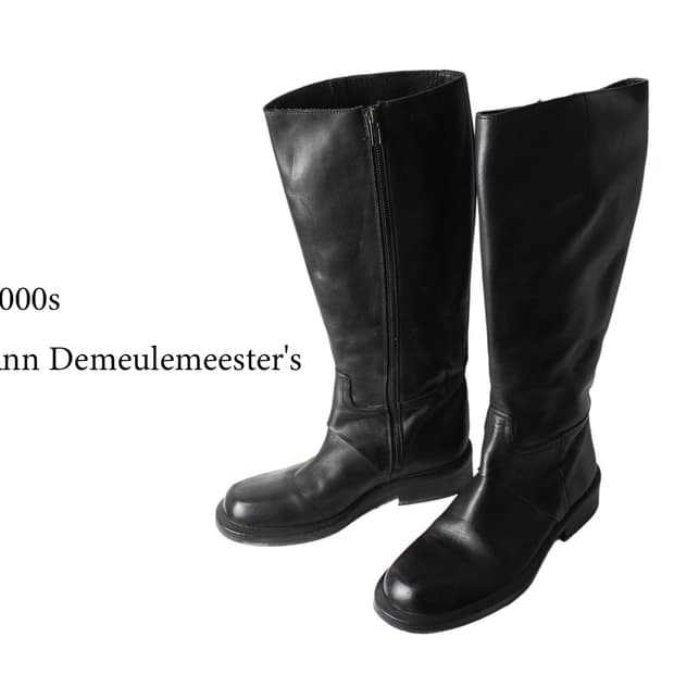 2000s Ann Demeulemeester 앤드뮐미스터  레더 롱부츠