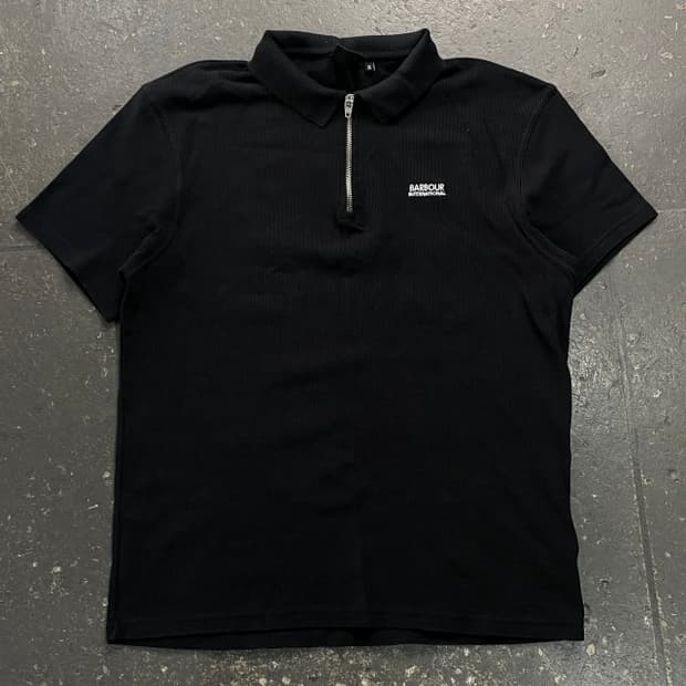 105 바버 23SS 반집업 폴로 니트 