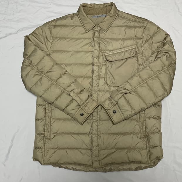 시리즈 퀄팅 가먼트다잉 다운패딩셔츠자켓