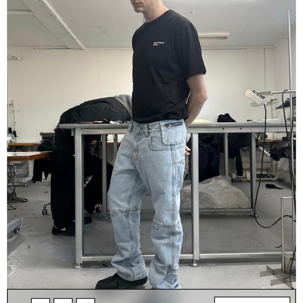 플라스틱 프로덕트 MPa BAG PANTS (STEEL BLUE)