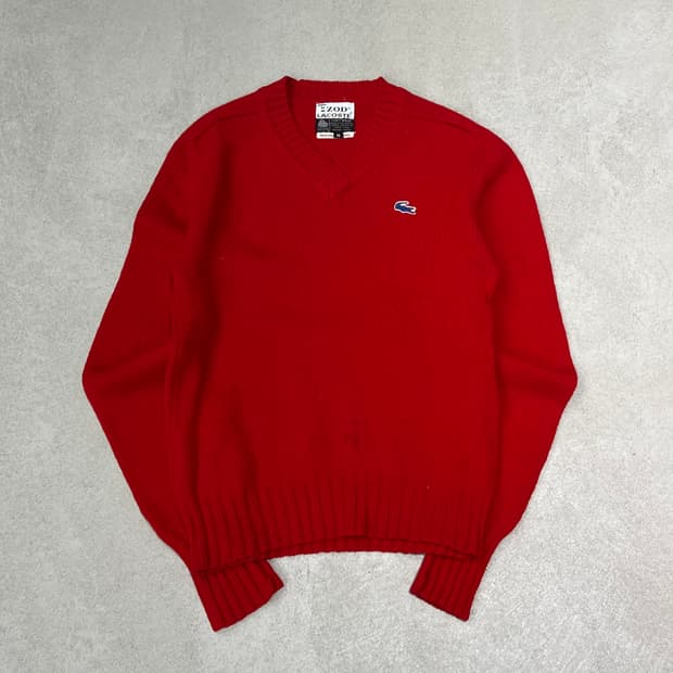 라코스테 브이넥 울니트 s09979
