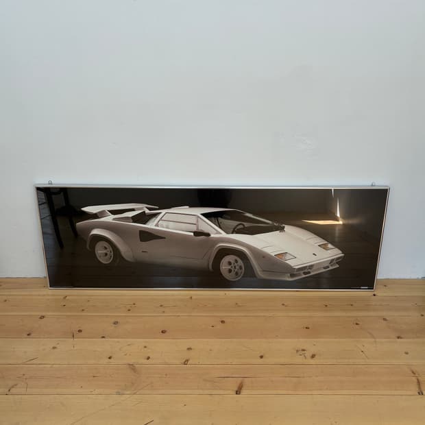 Vintage 1987 Lamborghini Countach poster