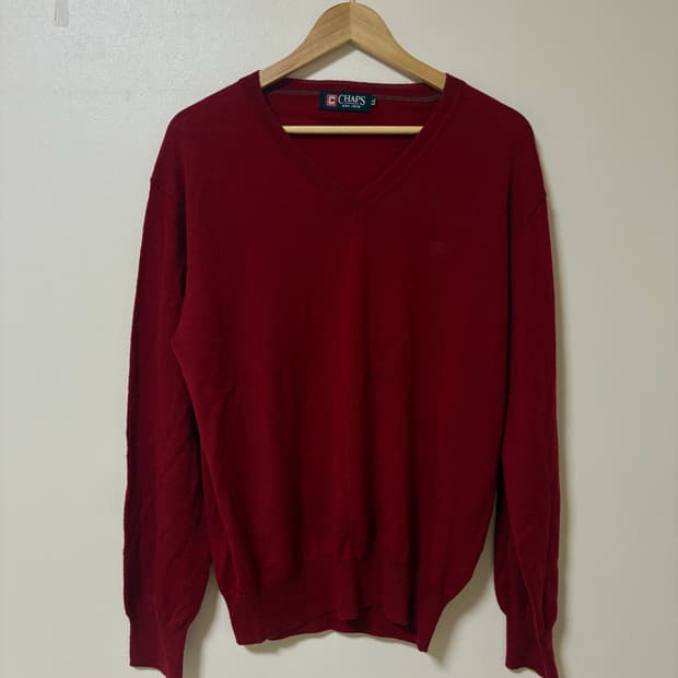 일본 직수입 빈티지 브이넥 니트 