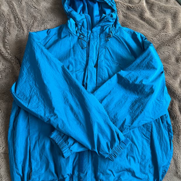 트래블 고프 후드 윈드 브레이커 사파이어 블루 m사이즈