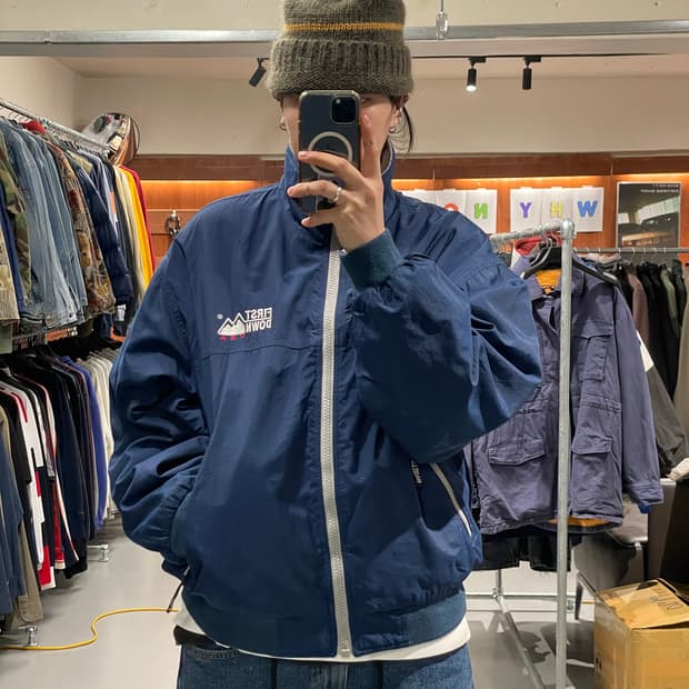 퍼스트다운 리버시블 플리스 점퍼