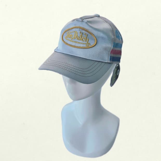 본더 실버x그레이 새틴 메쉬캡 데드스탁