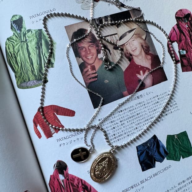 빈티지 마리아 각인 십자가 팬던트 레이어드 볼체인 목걸이 2p