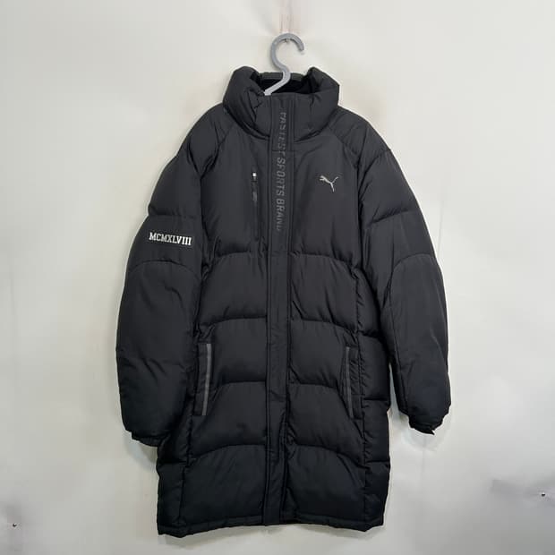 푸마 남성 롱패딩 블랙 105