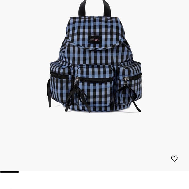페넥 BERRY POCKET BACKPACK - CHECK BLUE