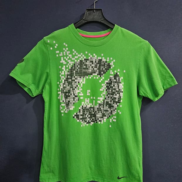 나이키 프린팅 그린 남성 95 반팔티 