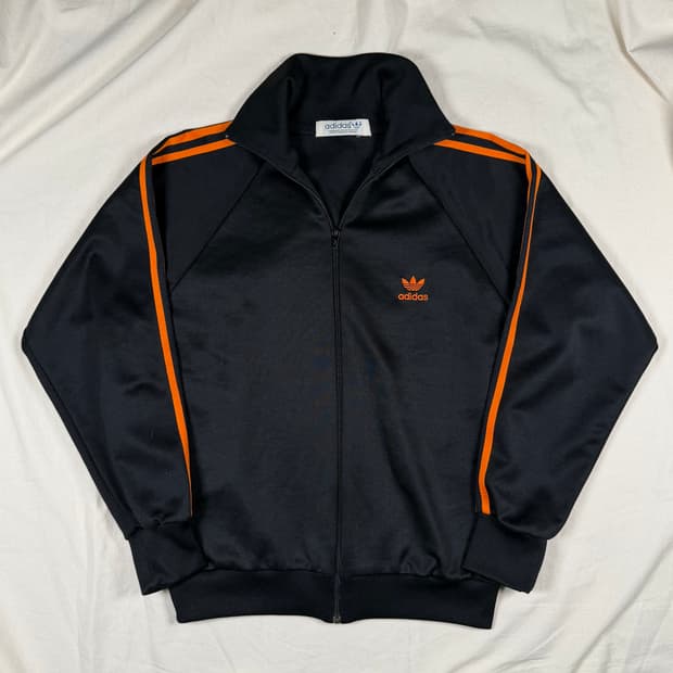 80s 아디다스 트랙탑 집업 져지 자켓