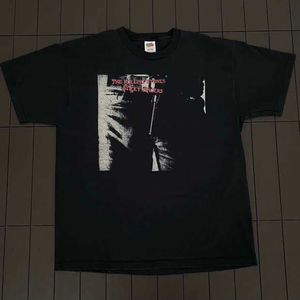 (XL) 00s 롤링스톤즈 sticky fingers 밴드티 티셔츠