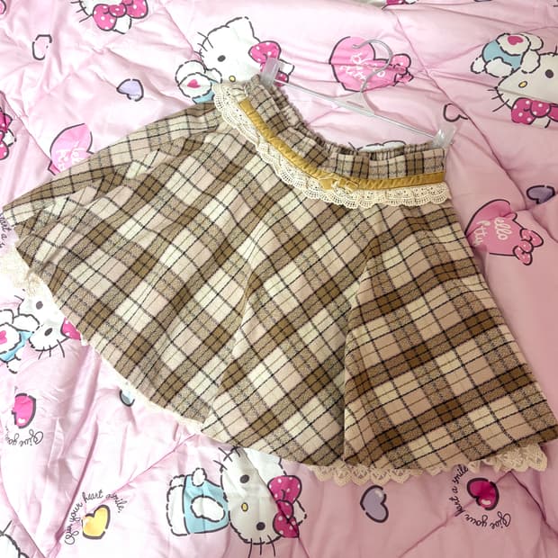 리즈리사 아가일 큐롯 스커트