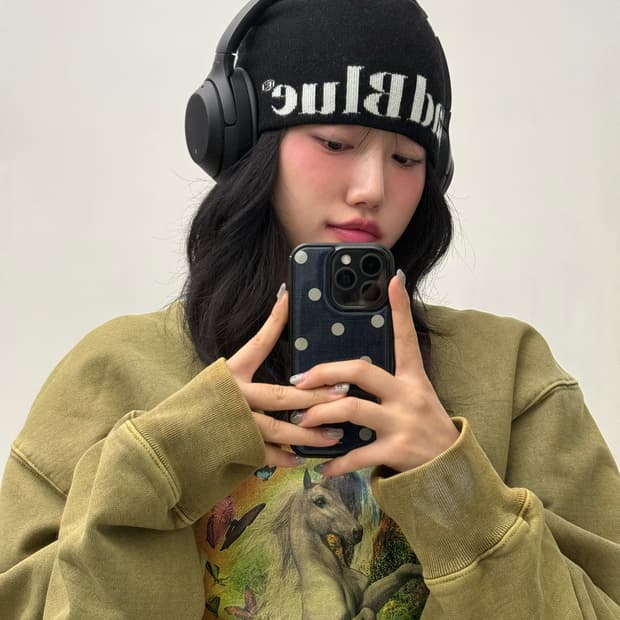 BadBlue 블랙 비니