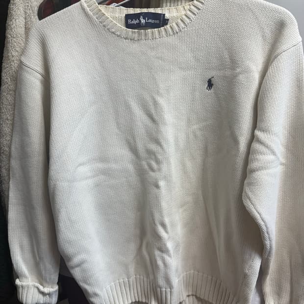 폴로랄프로렌 화이트 니트