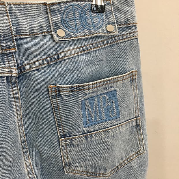 (m) MPa CALF POCKET PANTS (STEEL BLUE) 
