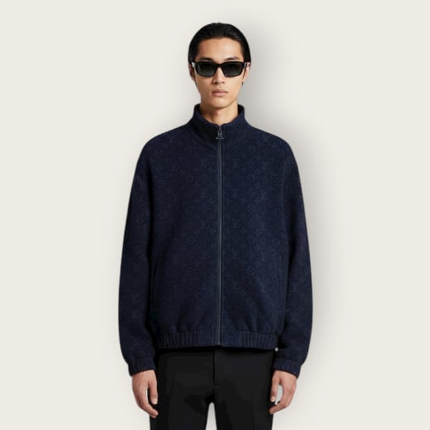 48/ 루이비통 23FW 모노그램 부클레 블루종 자켓