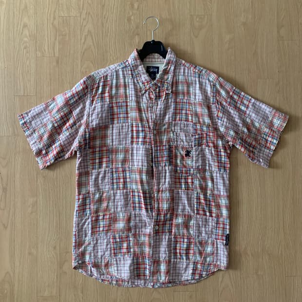 스투시 마드라스 반팔 셔츠