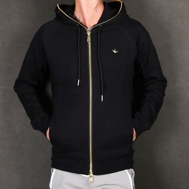 1PIU1UGUALE3 RELAX 골드 지퍼 후드 집업(새제품급)