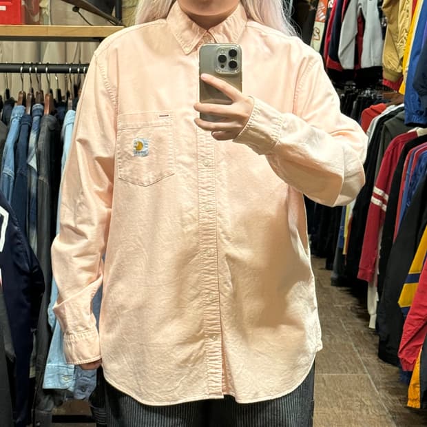 [HI] 칼하트 긴팔셔츠 피치핑크 