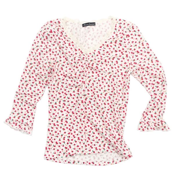 little strawberry lace top (ivory)