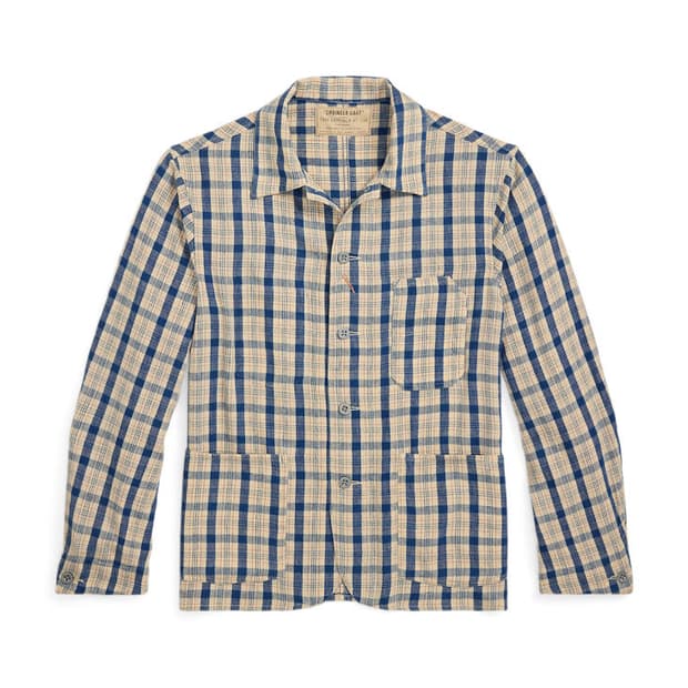 Indigo Check Twill Engineer Jacket