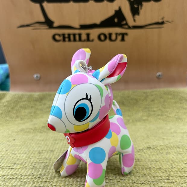 푸치 바비에 - 레인보우 닷 / 일본 빈티지 인형 키체인 키링