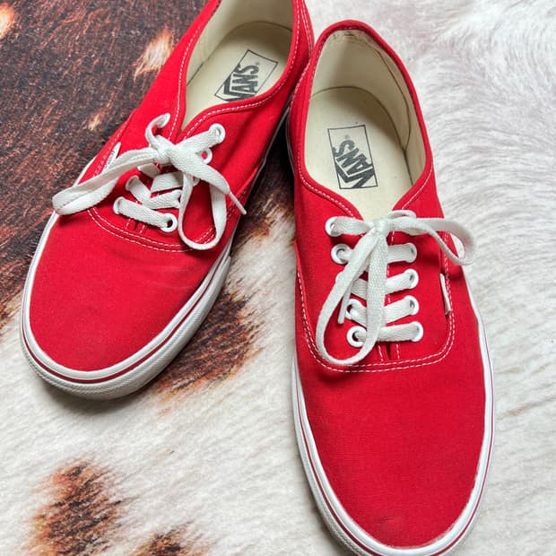 반스 어센틱 레이싱 레드 285mm