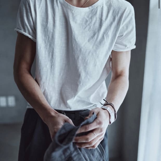 모노프리베 텍스처티셔츠 화이트 1